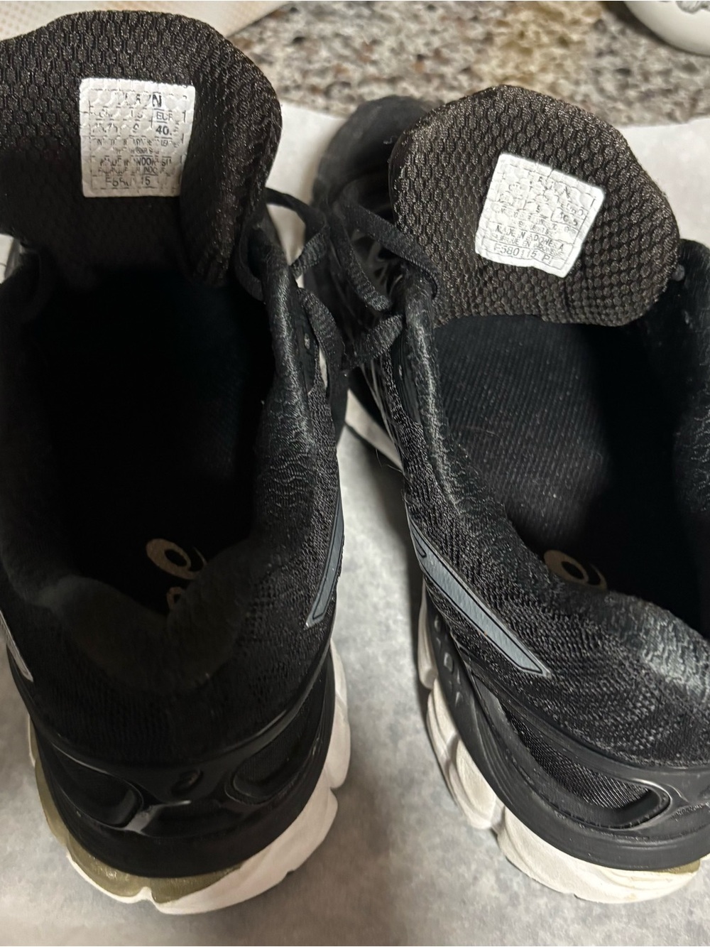 ASICS Women’s Gel-Nimbus Running Shoes — Black with Silver Accents - Picture 7 of 11